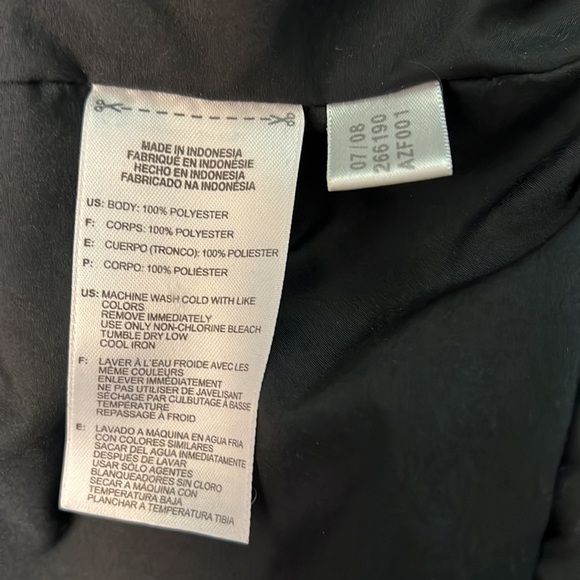 ADIDAS BLACK QUILTED ZIP UP JACKET MEDIUM - Picture 12 of 17